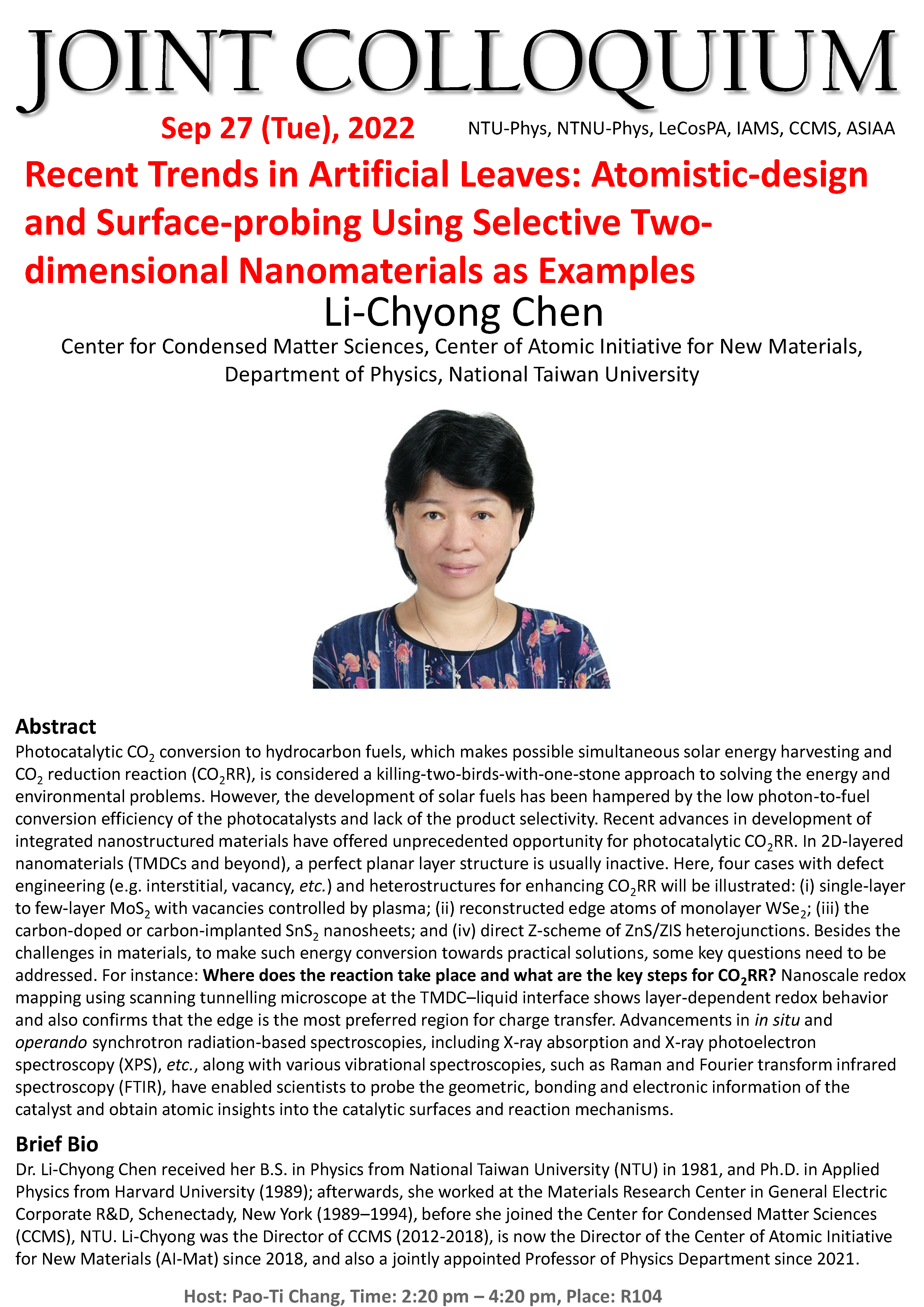 【2022-09-27】Recent Trends in Artificial Leaves: Atomistic-design and Surface-probing Using Selective Two-dimensional Nanomaterials as Examples