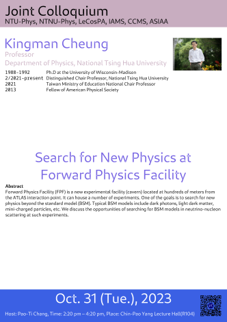 Search for New Physics at Forward Physics Facility