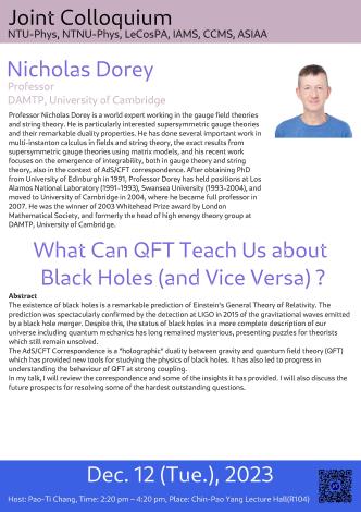 What Can QFT Teach Us about Black Holes (and Vice Versa) ?