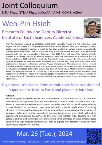 High pressure science: from atomic-scale heat transfer and superconductivity, to Earth and planetary interiors