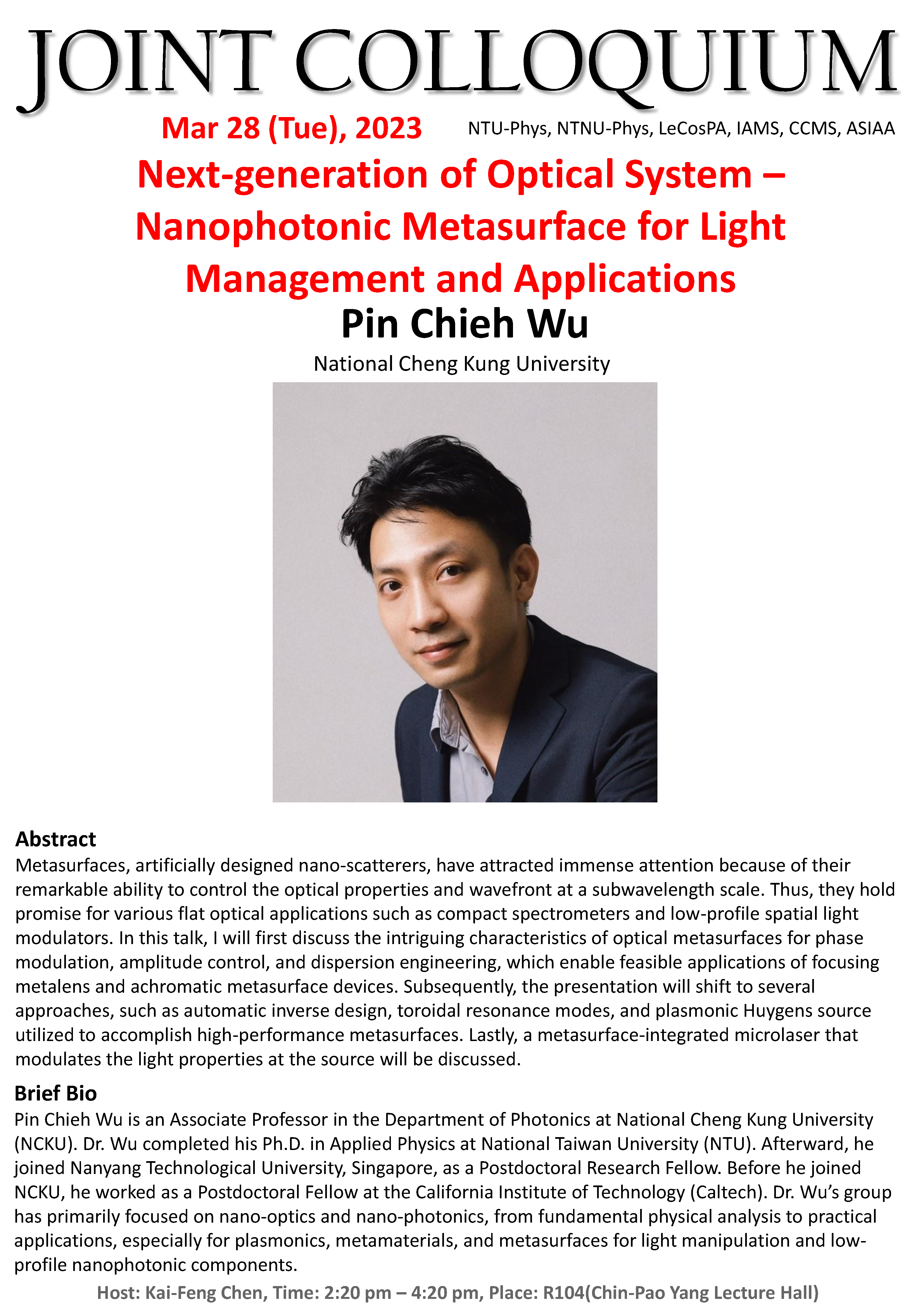 Next-generation of Optical System – Nanophotonic Metasurface for Light Management and Applications
