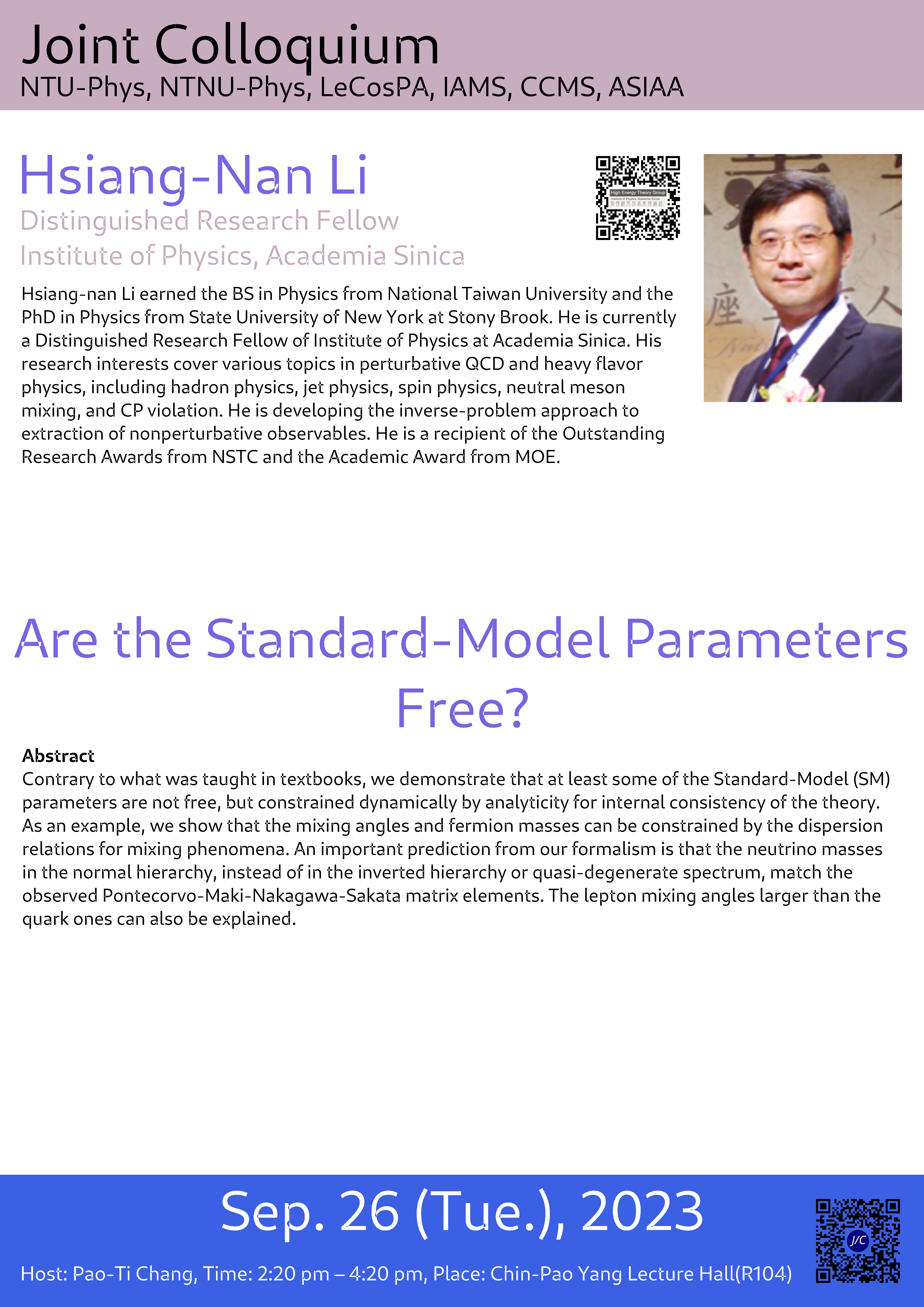 Are the Standard-Model Parameters Free?
